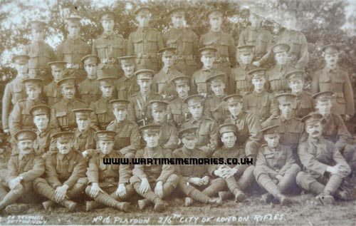 No.16 Platoon, 2/6th Battalion, London Regiment at Sutton Veny
