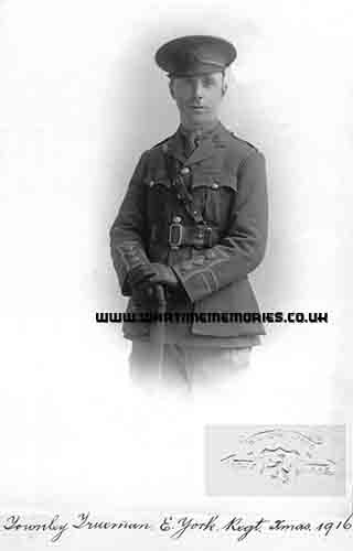 Townley Trueman E. Yorks Regt. Xmas 1916