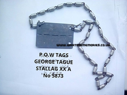 262247_George Tague_2/5th Btn., Royal Sussex Regiment_POW tags, Stalag 20A