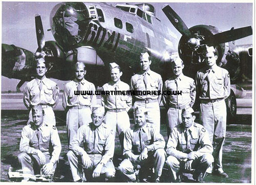 Herman Valentine with his B-17 air-crew