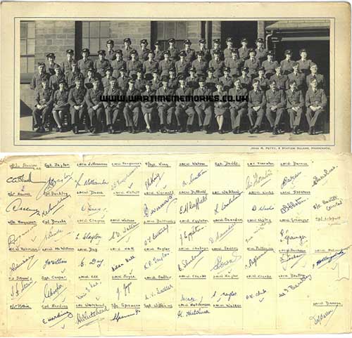 7 PRC at the Lancaster Hotel, Cold Bath Road, Harrogate, with signatures on the back of photo