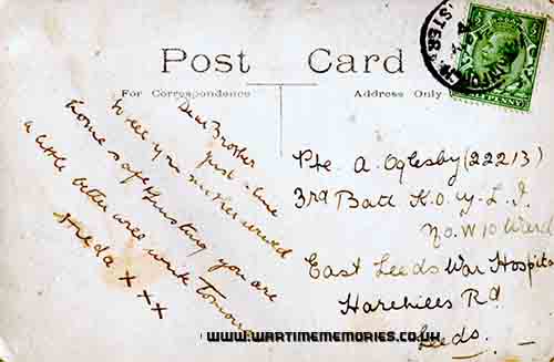 <p>Postacard from Albert's sister