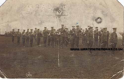 Charles Cox in the Band of the 1/7th Duke of Wellingting Regiment Huddersfield 1913.