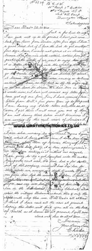 <p>Charlie's Letter page 1