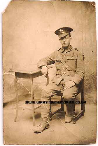 Pte.Earl Light on his1st Birthday. the photo has the message somewhere in France