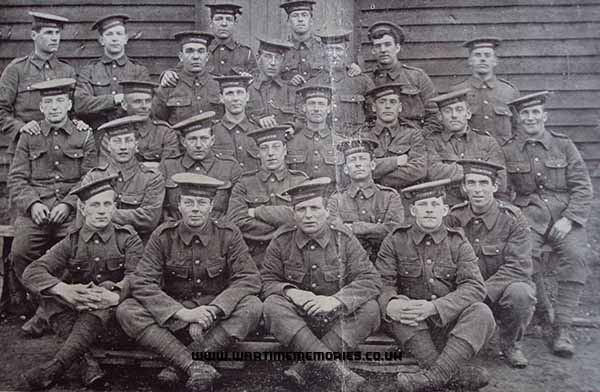 Petty Officers of Collingwood Battalion RND. Evan Ellis is far right next to back row with hat cocked back on his head.