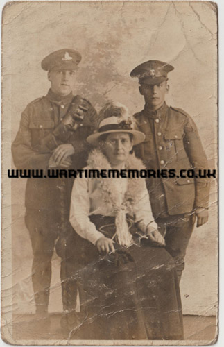 <p>George with brother Sam and Mother