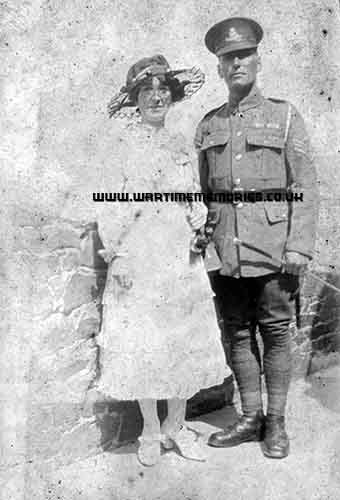 Sgt George Yates with his wife Ethel 