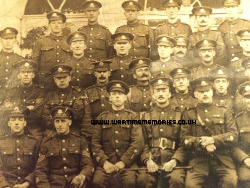 James is 3rd from left in front row. 1918