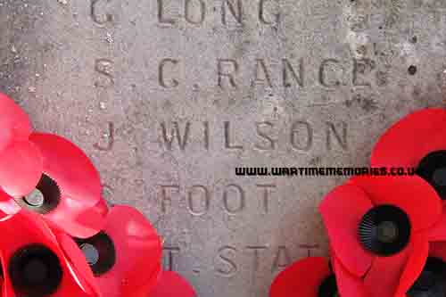 <p>Name on War Memorial at Great Missenden church