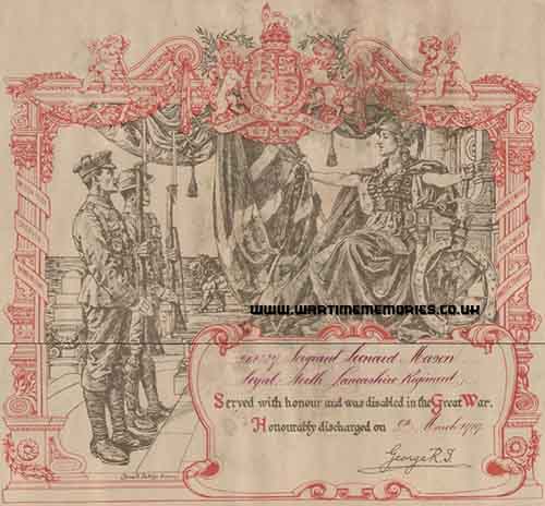 Leonard Mason Discharge Certificate