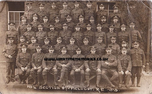 No.4 Section, 87th Field Company, Royal Engineers 