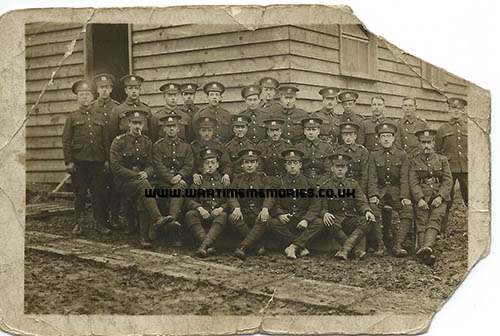 Sydney Cohen is 7th from left on back row. Does anyone recognize any of the other soldiers and know where the picture was taken?