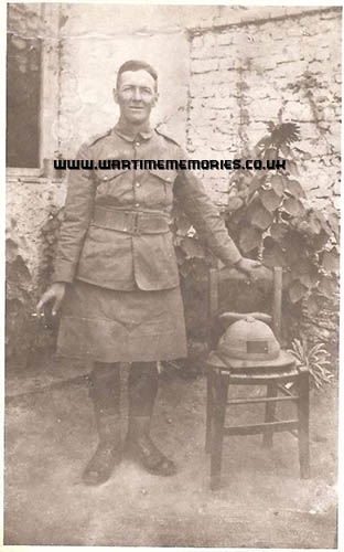 <p>Thomas Munro 1st Argyll and Sutherland Highlanders in Salonika, April 1917