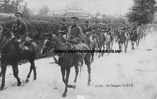 1911 when William Arthur Austen was in the West Somerset Yeomanry.