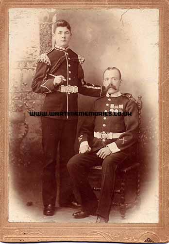 <p>Not long after he enlisted aged 14 yrs and 7 months at Beverley, Yorks with his father in 1904