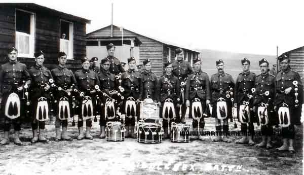 Duncan Macfarlane in 1916. He is fourth from the right