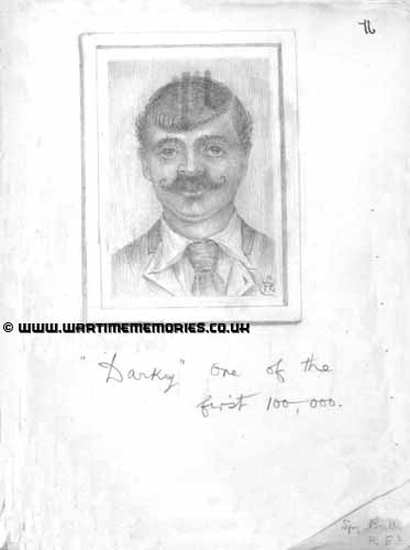 Sketch in an autograph book by Spr Ball