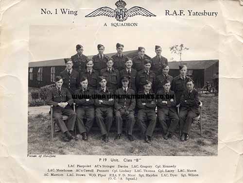 P19 Unit, Class B, No.1 Wing, RAF Yatesbury