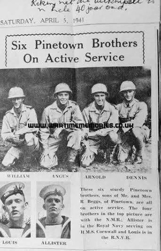 Six brothers on active service