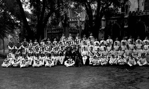 Band of the 1st Battalion, North Staffordshire Regiment in India