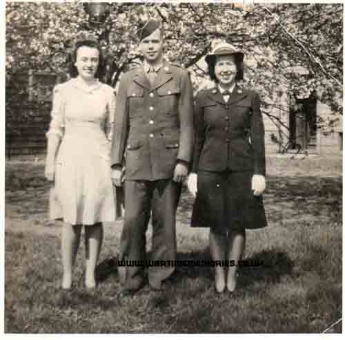 Betty Catherine Hover (first on right) with brother Richard & Cousin Peggy  