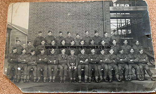 Somerset Light Infantry in Ventnor IOW. Charles Miller is third from the left, middle row.
