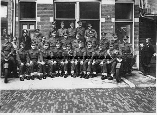 109 Provost Company, Donald Banks is sixth from right in middle row.