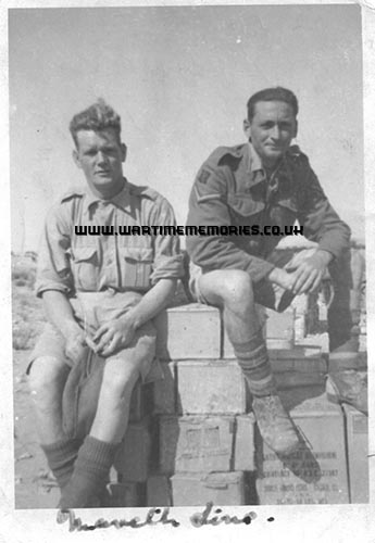 Edgar Young on Mareth line Tunisia 1943