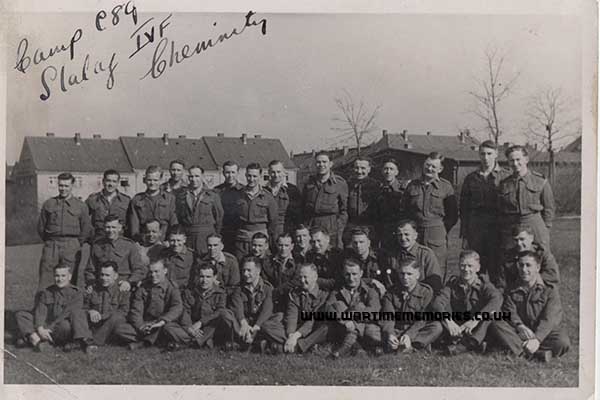 A photo of a group in Stalag 4F Camp PG70 my Dad Geoff Hyde is on the extreme right back row