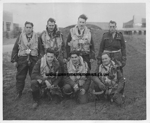 Pip and the rest of the crew of Halifax MZ733 C8-H in 1944