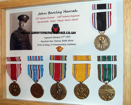 John B. Harrah Medal Display.