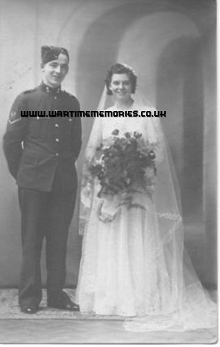 Jack and Alma Kinsey on their Wedding Day 24th Sept 1941
