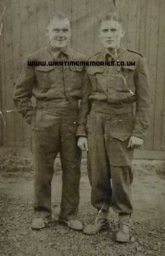 Joseph English in Stalag IXC with his friend William Gibb