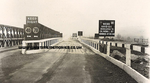 The Cpl Leslie Webb Bridge. Somewhere in Europe 1944