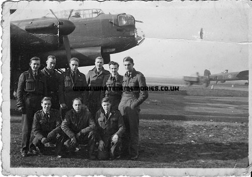 Maxey Coates's Lancaster crew, he's on bottom right